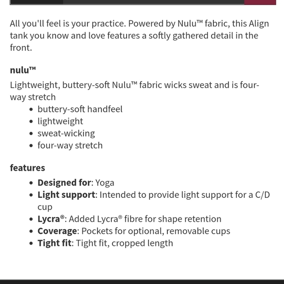 Lululemon Align tank - Picture 8 of 8